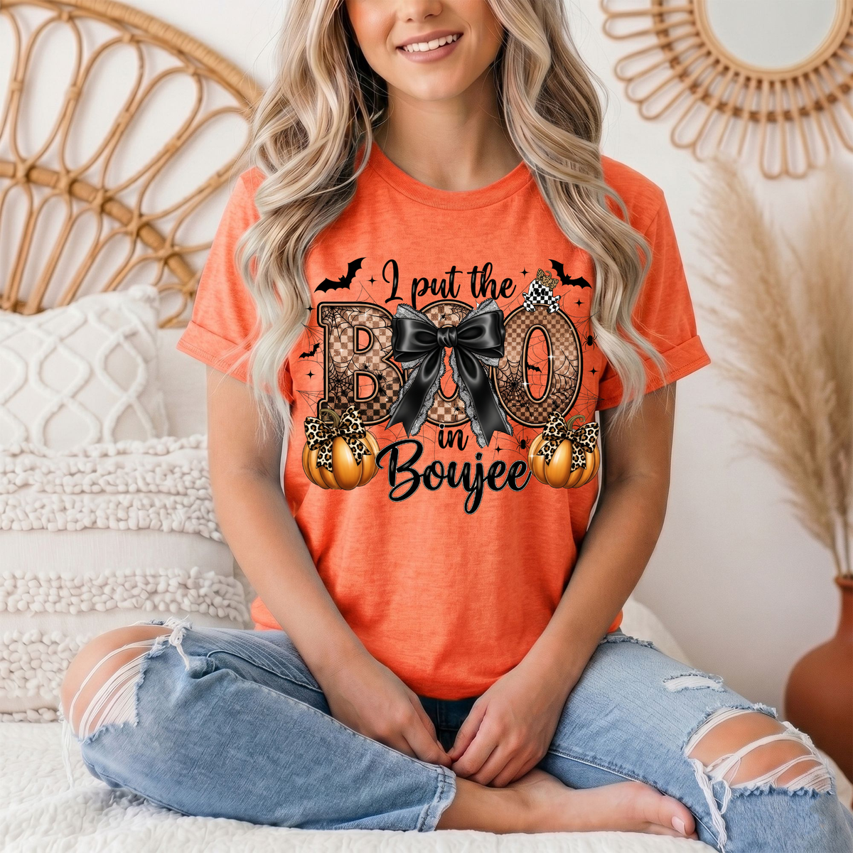 I Put the Boo in Boujee Halloween Graphic Tee