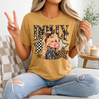 Dolly Bubblegum & Leopard Bow Vintage Graphic Tee
