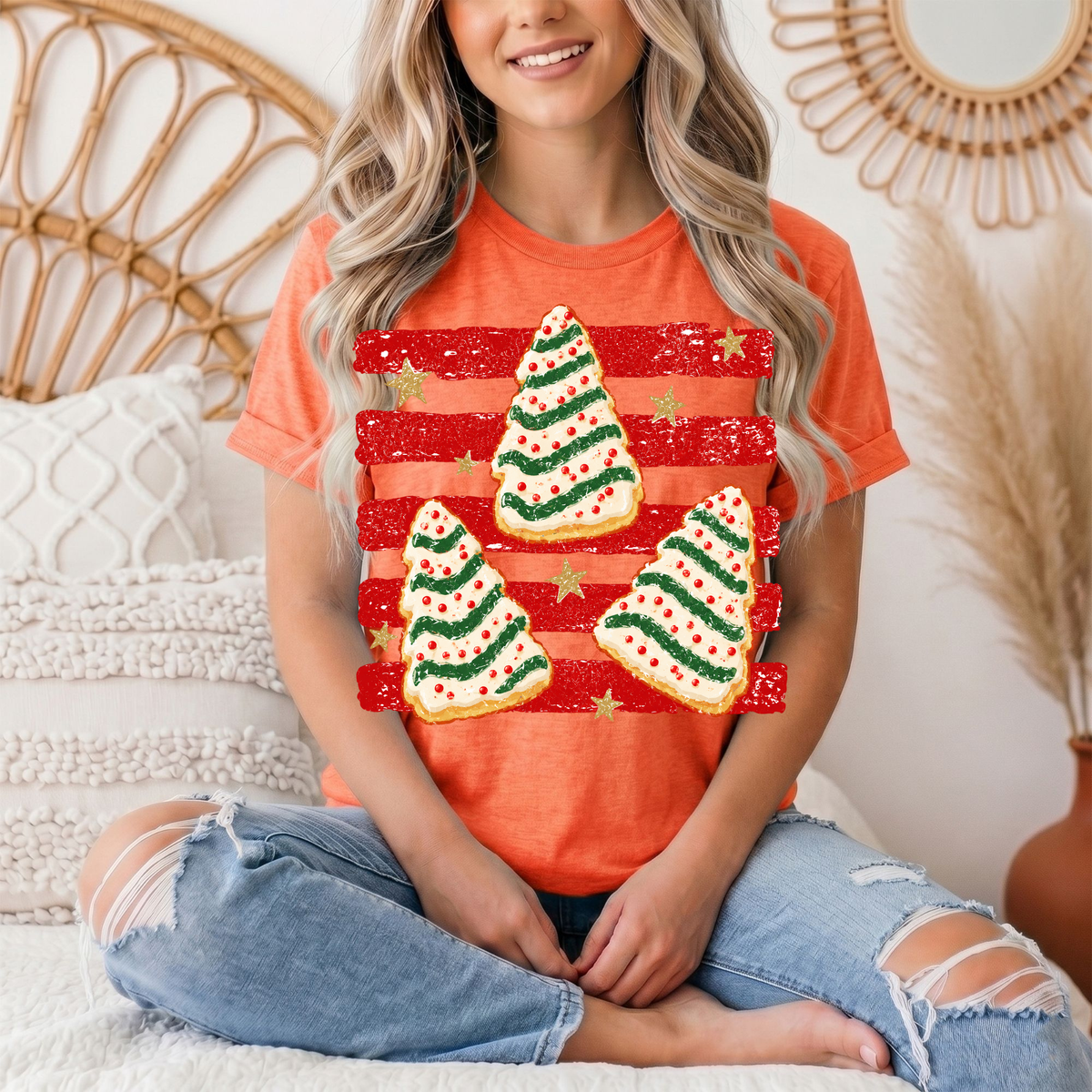 Christmas Tree Snack Cake Graphic Tee