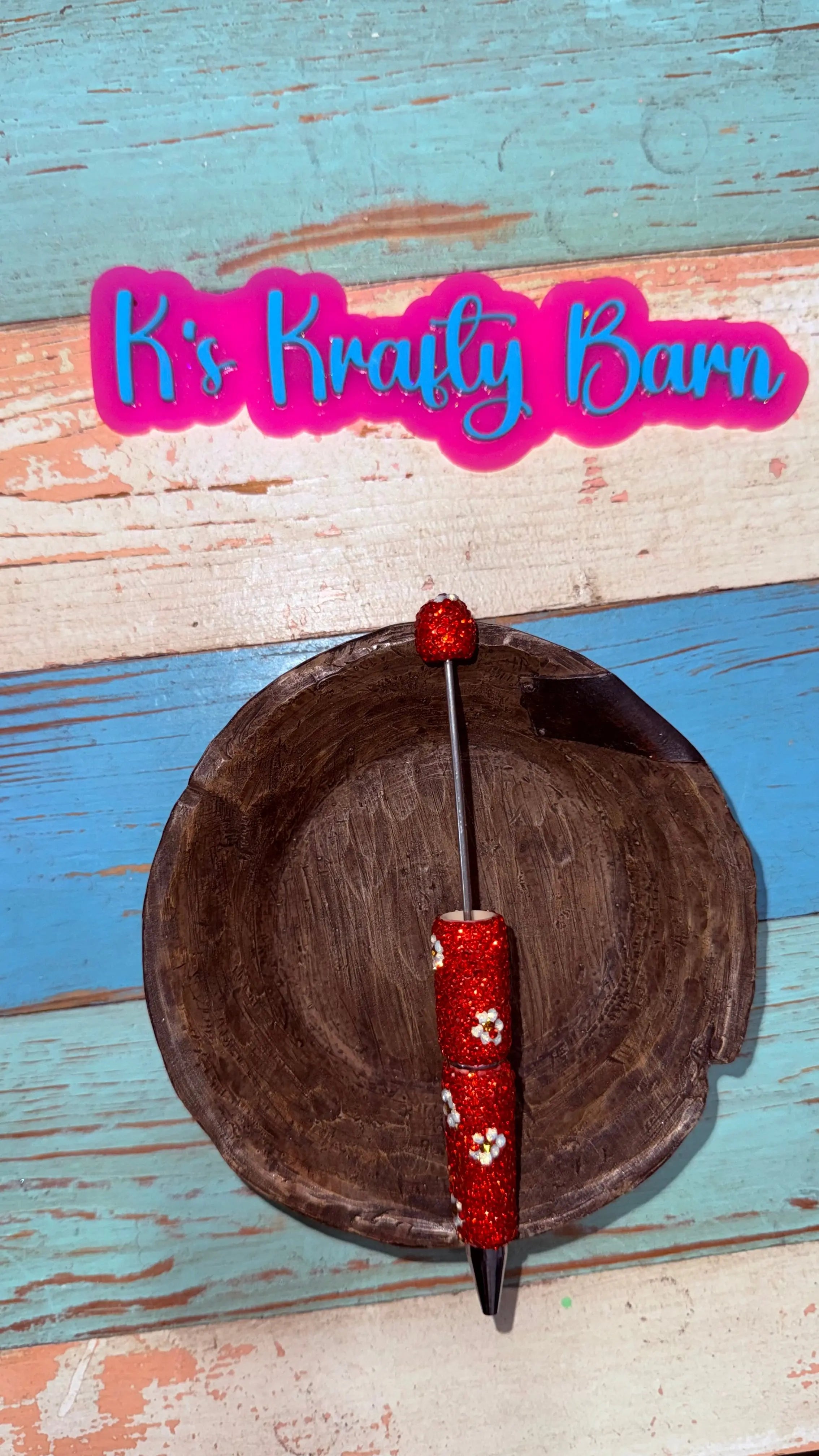 Beadable Pens-Rhinestone Super Blingy “Fancy” K's Krafty Barn