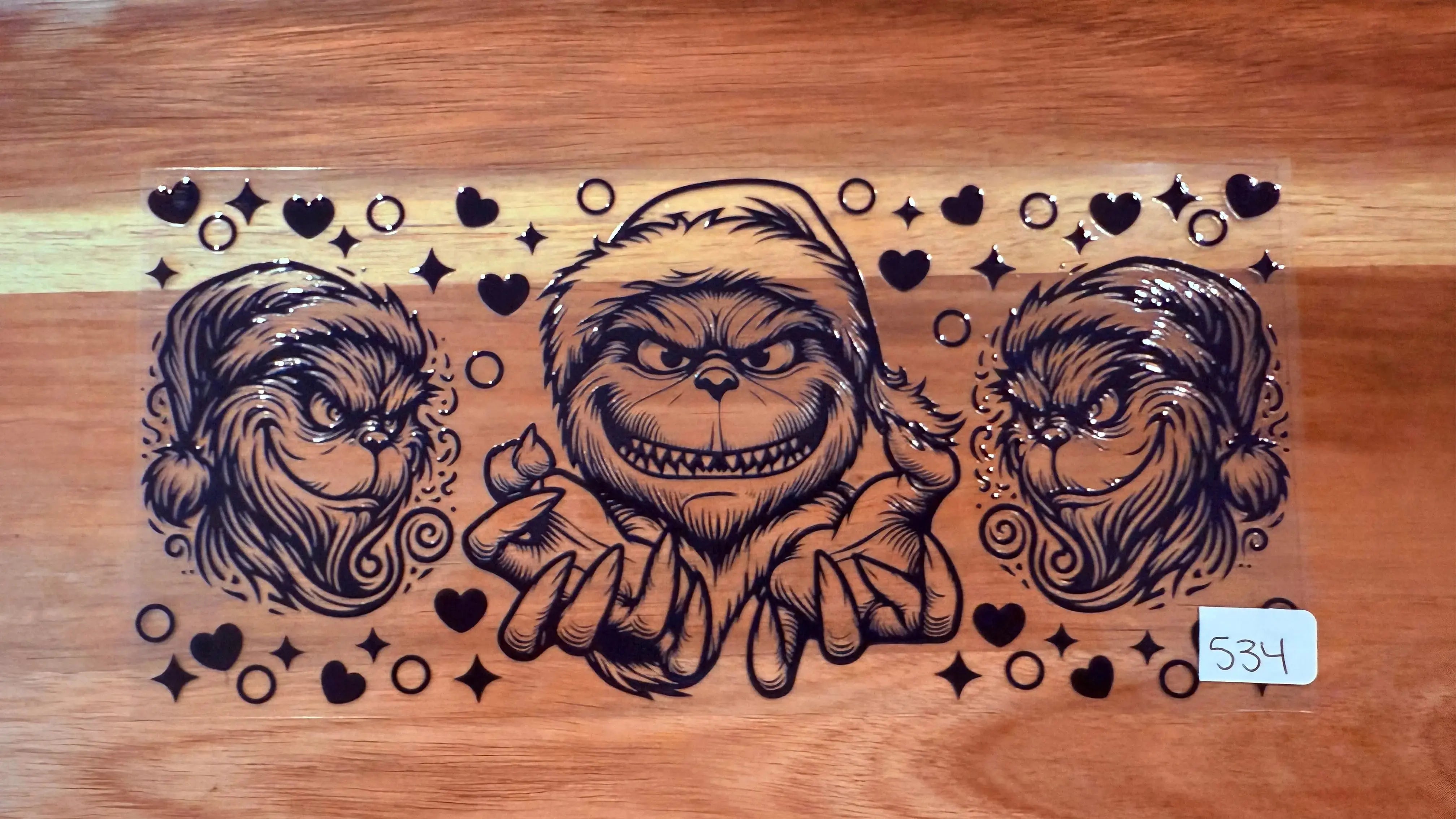 #534 Black Grinch K's Krafty Barn