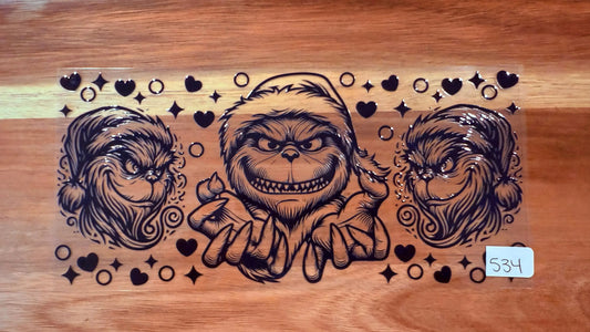 #534 Black Grinch K's Krafty Barn