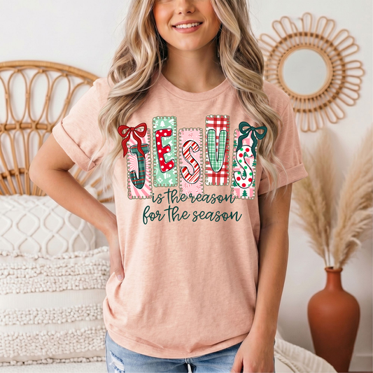 Jesus Is the Reason for the Season Christmas Graphic Tee