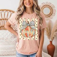Mama Pumpkin & Spotted Bow Fall Graphic Tee