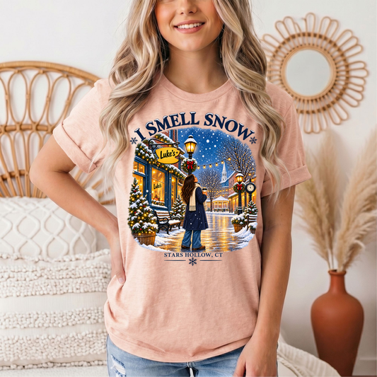I Smell Snow Graphic Tee – Stars Hollow Winter Scene
