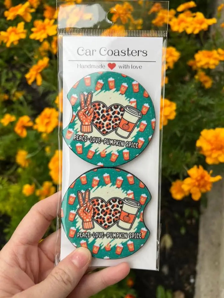 Car Coasters- choose your design. K's Krafty Barn