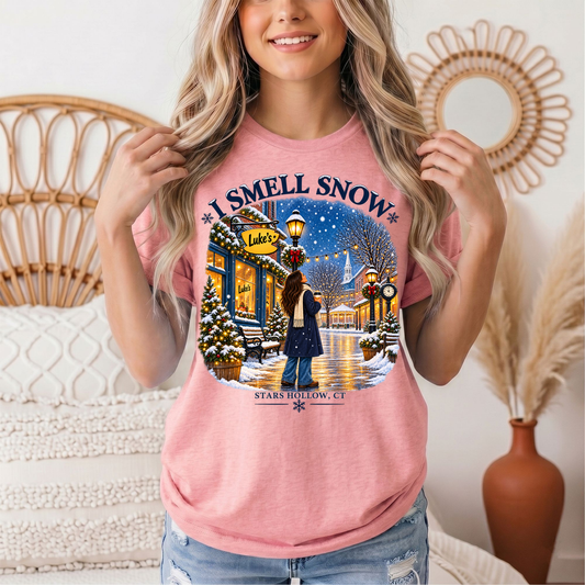 I Smell Snow Graphic Tee – Stars Hollow Winter Scene