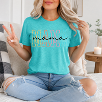Neon Mama Outline & Script Graphic Tee