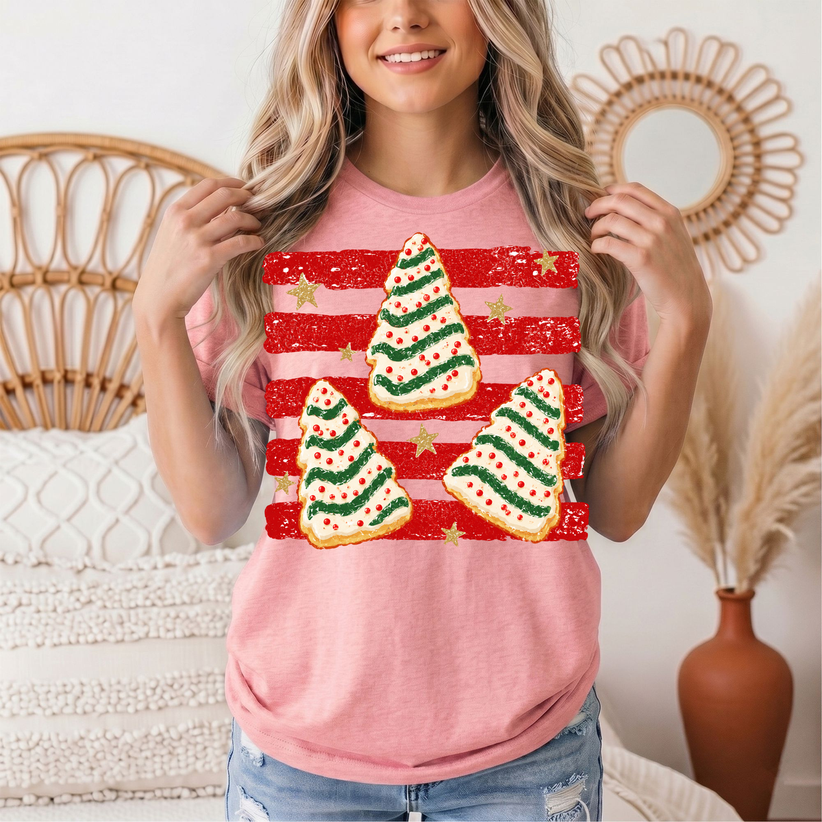 Christmas Tree Snack Cake Graphic Tee