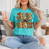Jesus Loves This Hot Mess Christian Graphic Tee