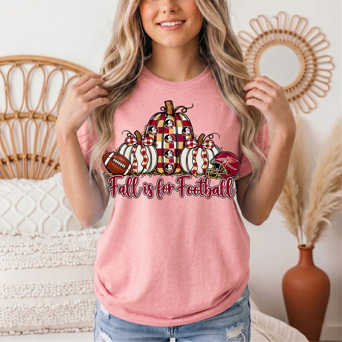 Fall Is For Football -Noles Premium Graphic Tee
