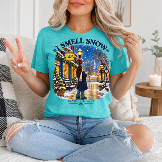 I Smell Snow Stars Hollow Winter Graphic Tee
