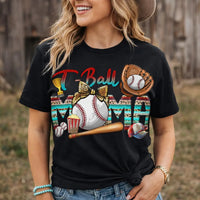 T-Ball Mama Graphic Tee | Baseball Mom Shirt | Softstyle Baseball Mom T-Shirt K's Krafty Barn