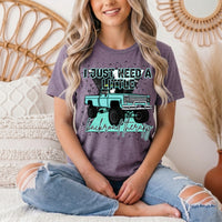 Backroad Therapy Turquoise Truck Graphic Tee