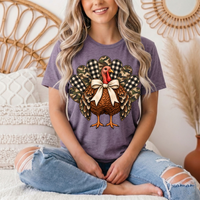 Camo & Buffalo Check Turkey Thanksgiving Graphic Tee