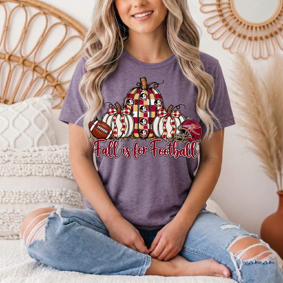 Fall Is For Football -Noles Premium Graphic Tee