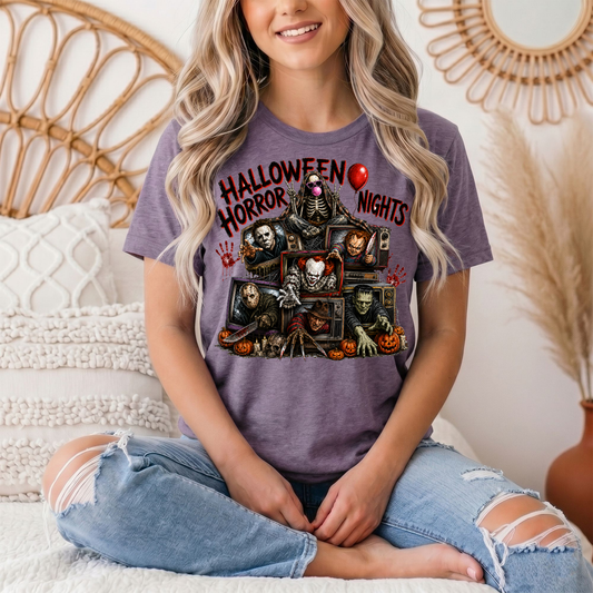 Halloween Horror Nights Vintage TV Graphic Tee