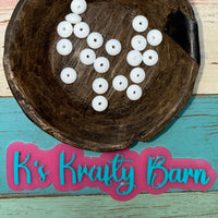 12mm Silicone Lentil spacers for beadable items-20pk K's Krafty Barn
