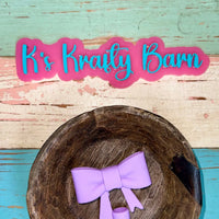 Silicone Focal Bead- Purple Straw charm or focal bow K's Krafty Barn