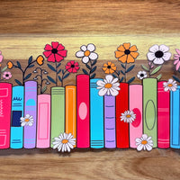 #373 Books with flowers K's Krafty Barn