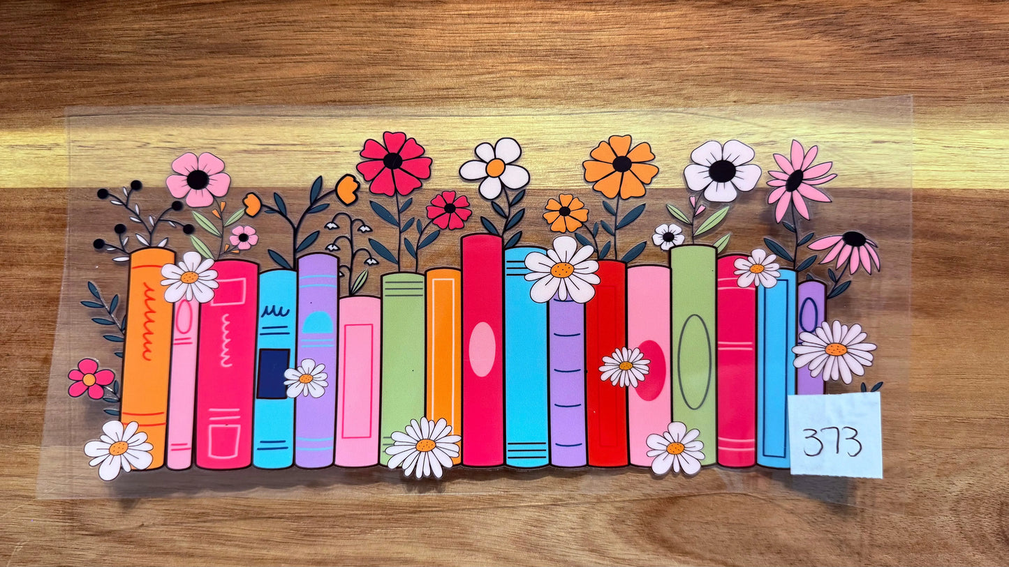 #373 Books with flowers K's Krafty Barn
