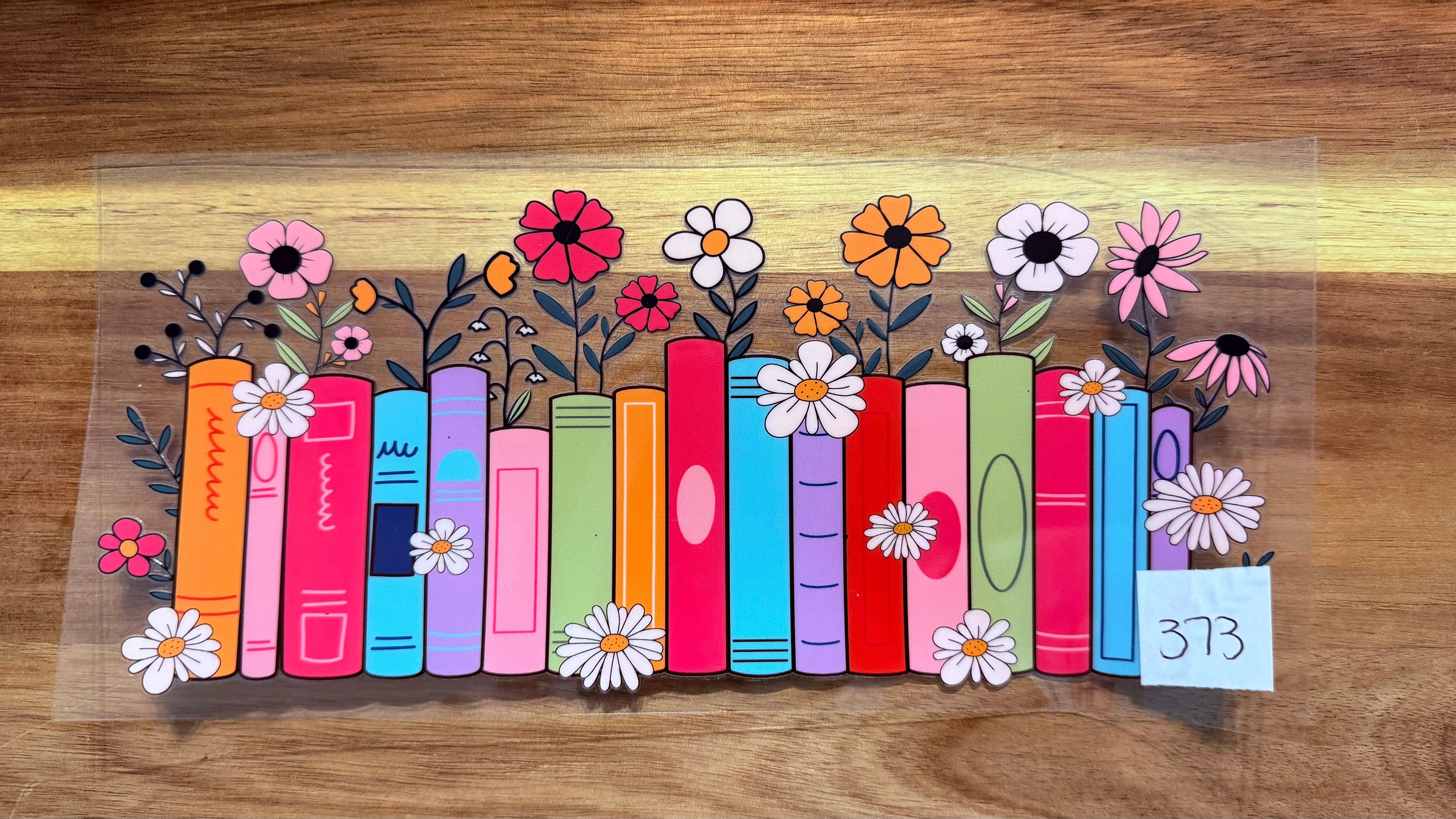 #373 Books with flowers K's Krafty Barn