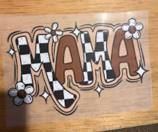 Mama-caramel checkered