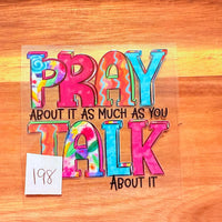 #198 Pray about it as much as you talk about it K's Krafty Barn