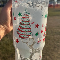40 oz  Lava drip-Little Debbie w/ sprinkles K's Krafty Barn