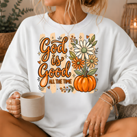 God Is Good Pumpkin Premium Crewneck Sweatshirt