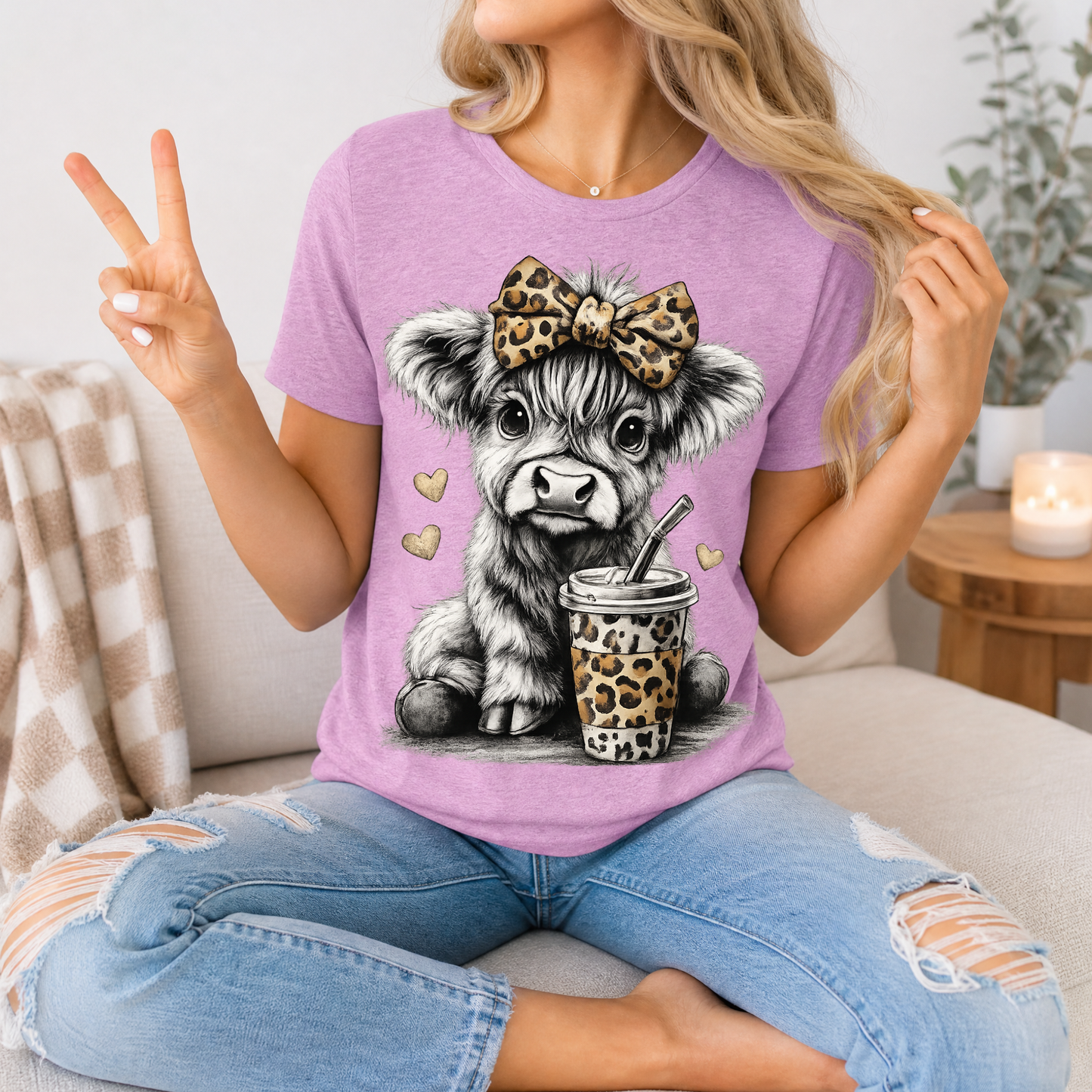 Leopard Highland Premium Graphic Tee