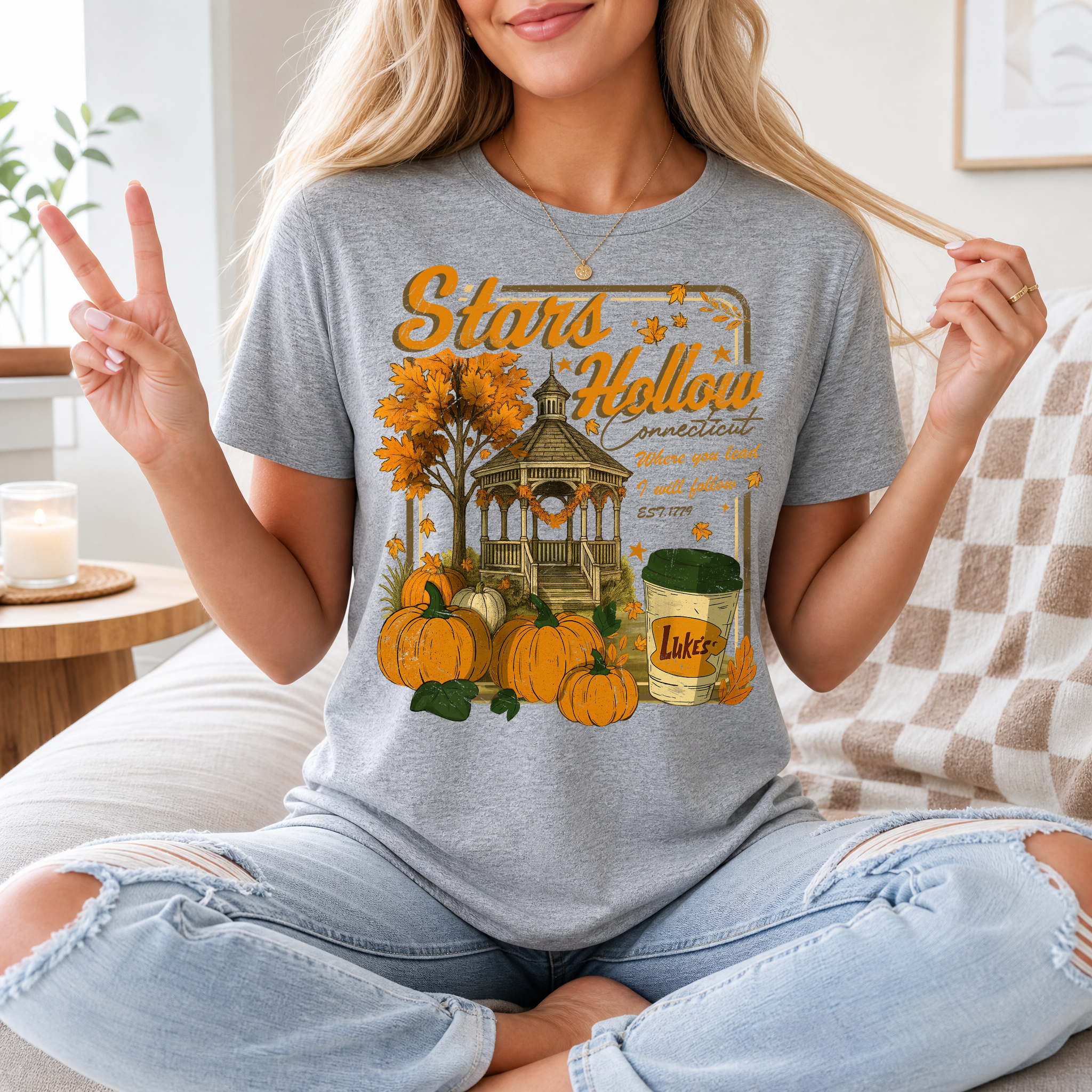 Stars Hollow Fall Premium Graphic Tee