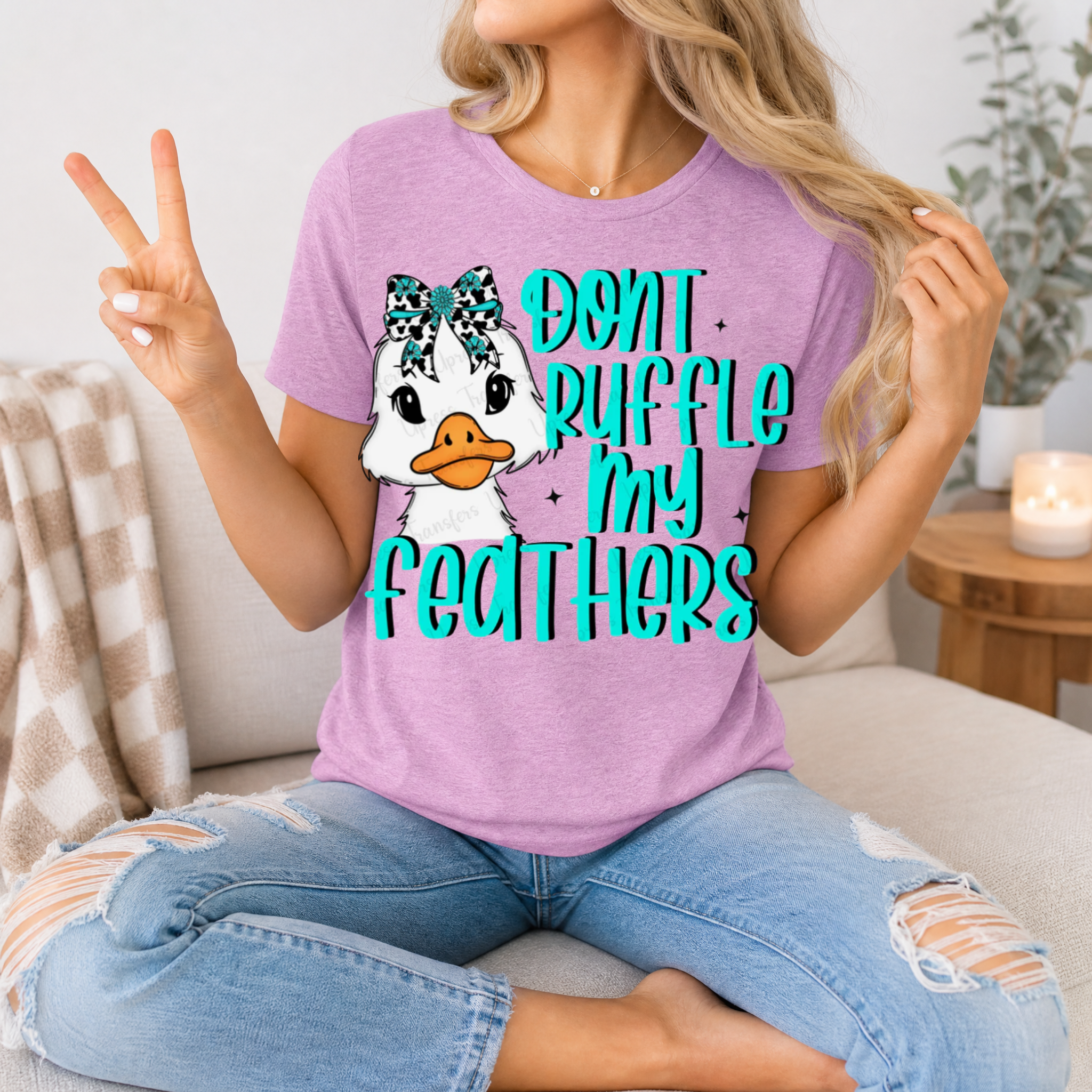 Don't Ruffle My Feathers Premium Graphic Tee
