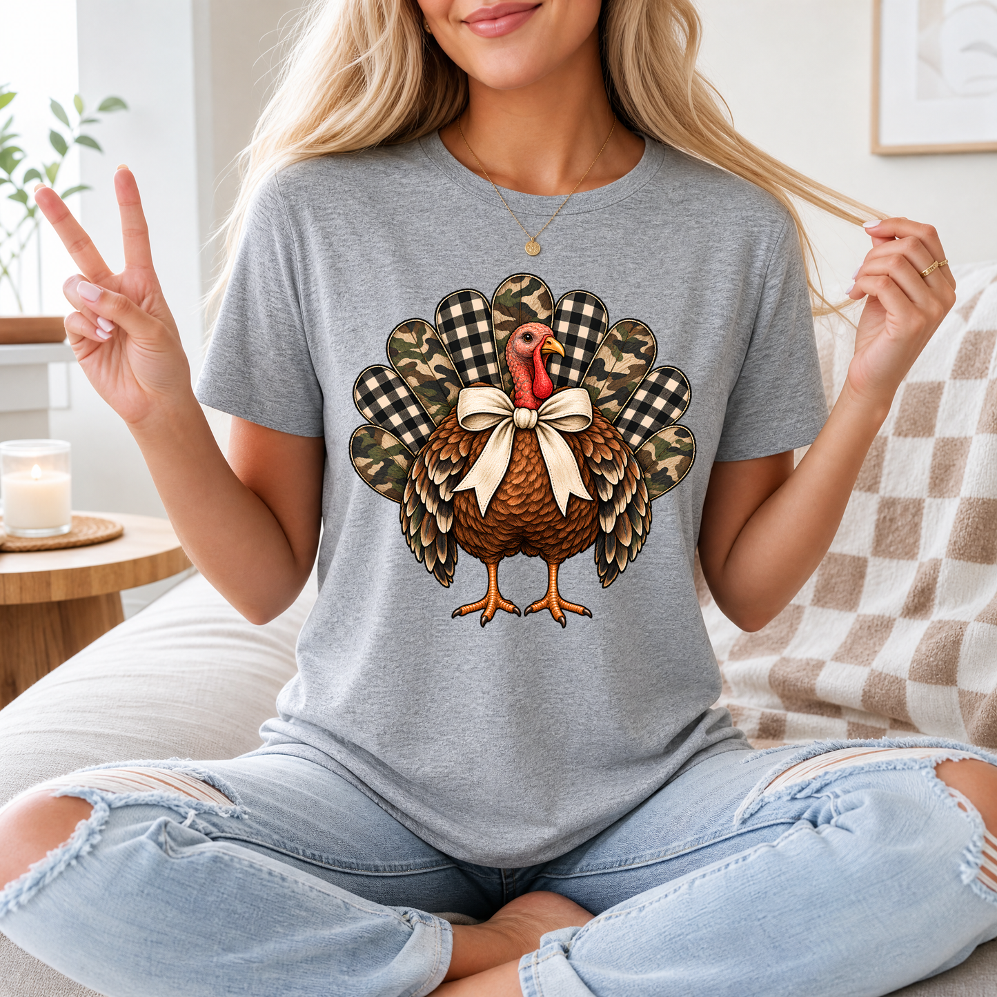 Camo Turkey Premium Graphic Tee