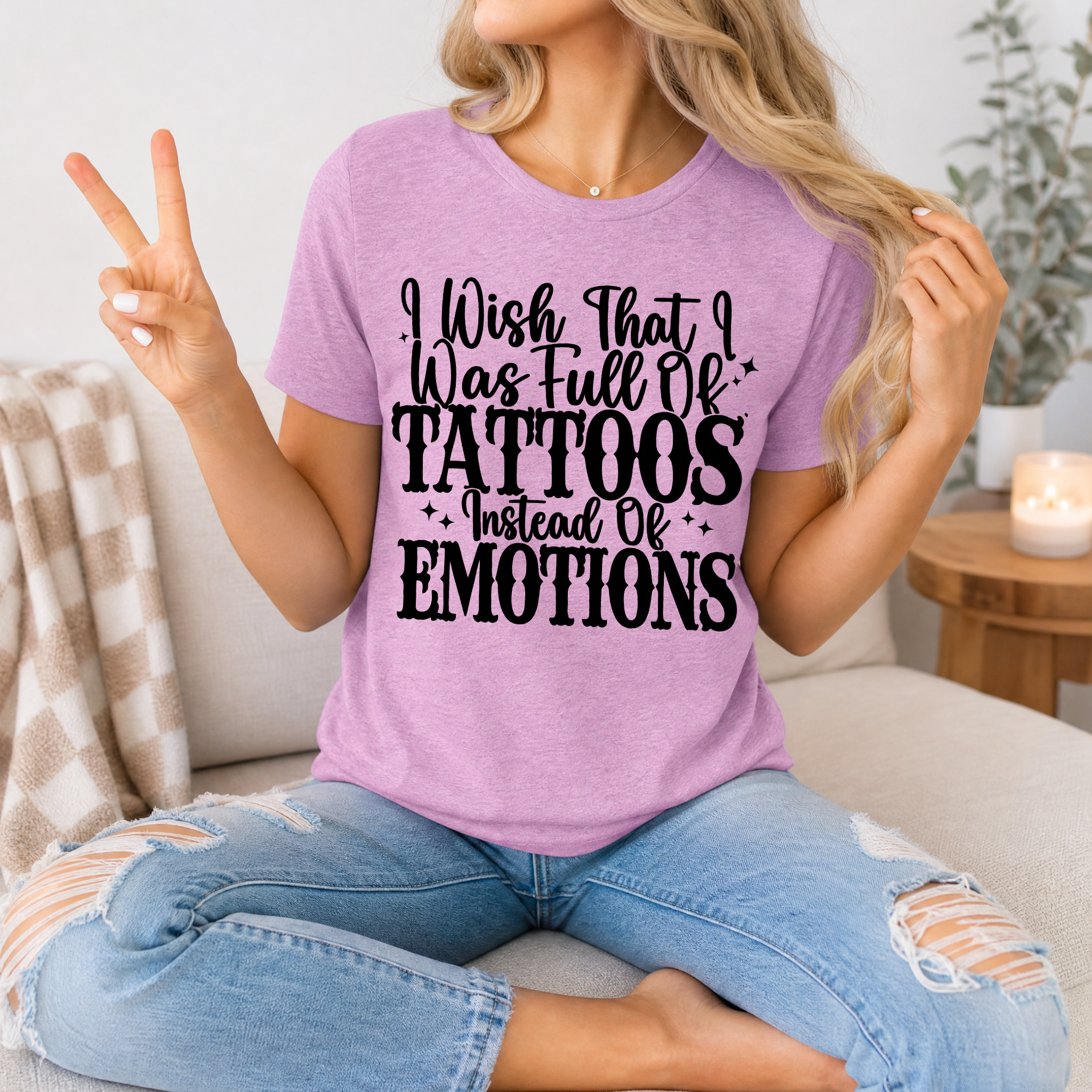 Tattoos Instead of Emotions Premium Graphic Tee