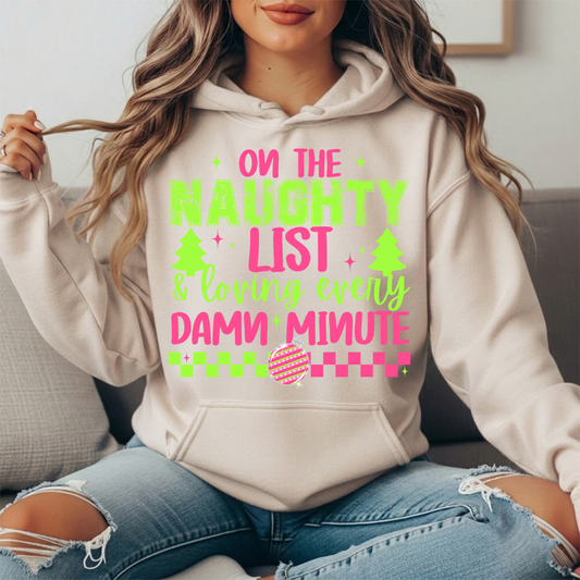 Naughty List Premium Graphic Hoodie
