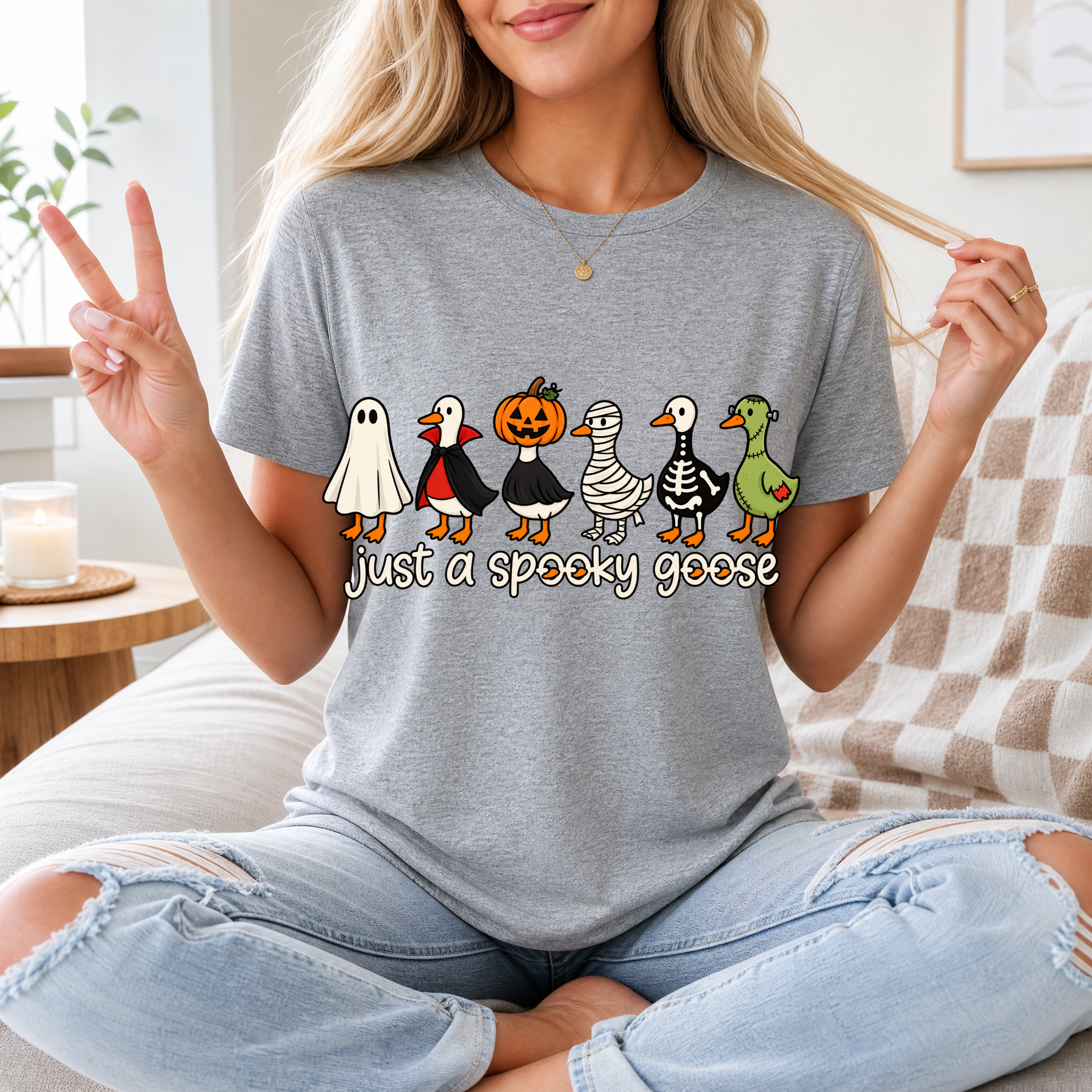 Spooky Goose x6 Premium Graphic Tee