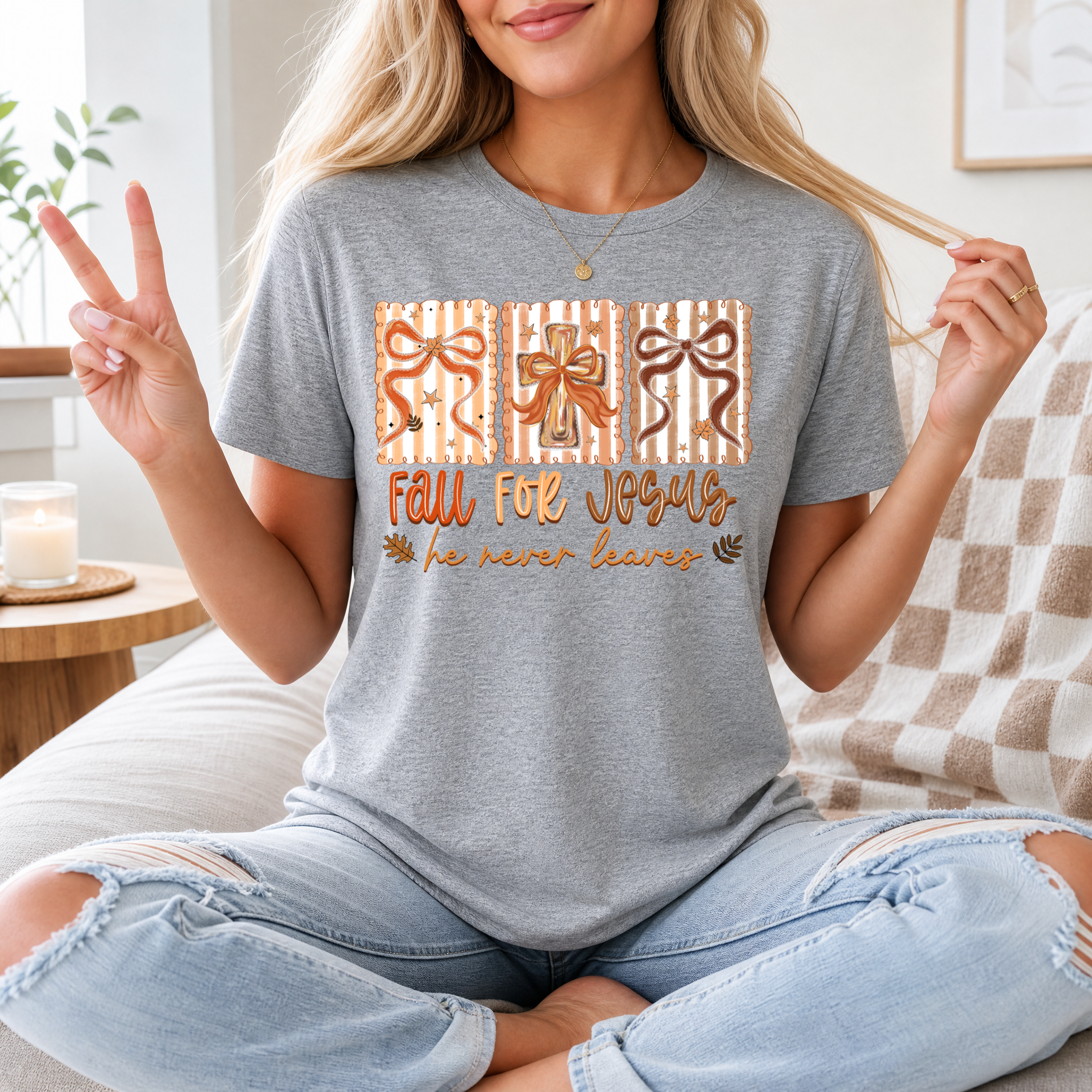 Fall for Jesus Premium Graphic Tee