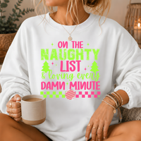 Naughty List Premium Crewneck Sweatshirt