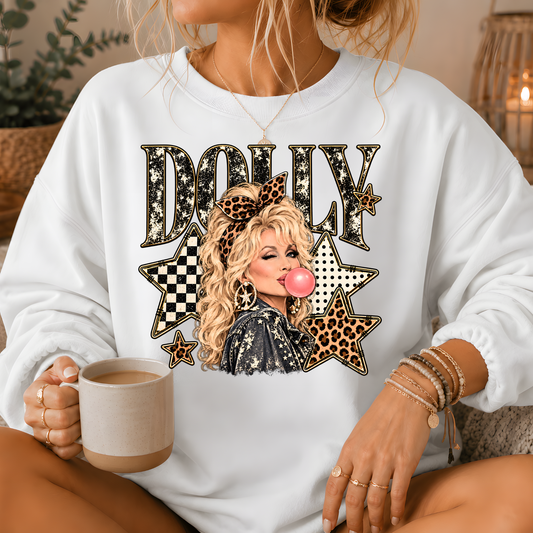 Dolly Bubblegum & Stars Crewneck Sweatshirt