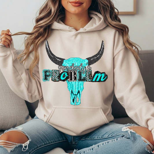 Somebody's Problem Longhorn Premium Hoodie Sweatshirt