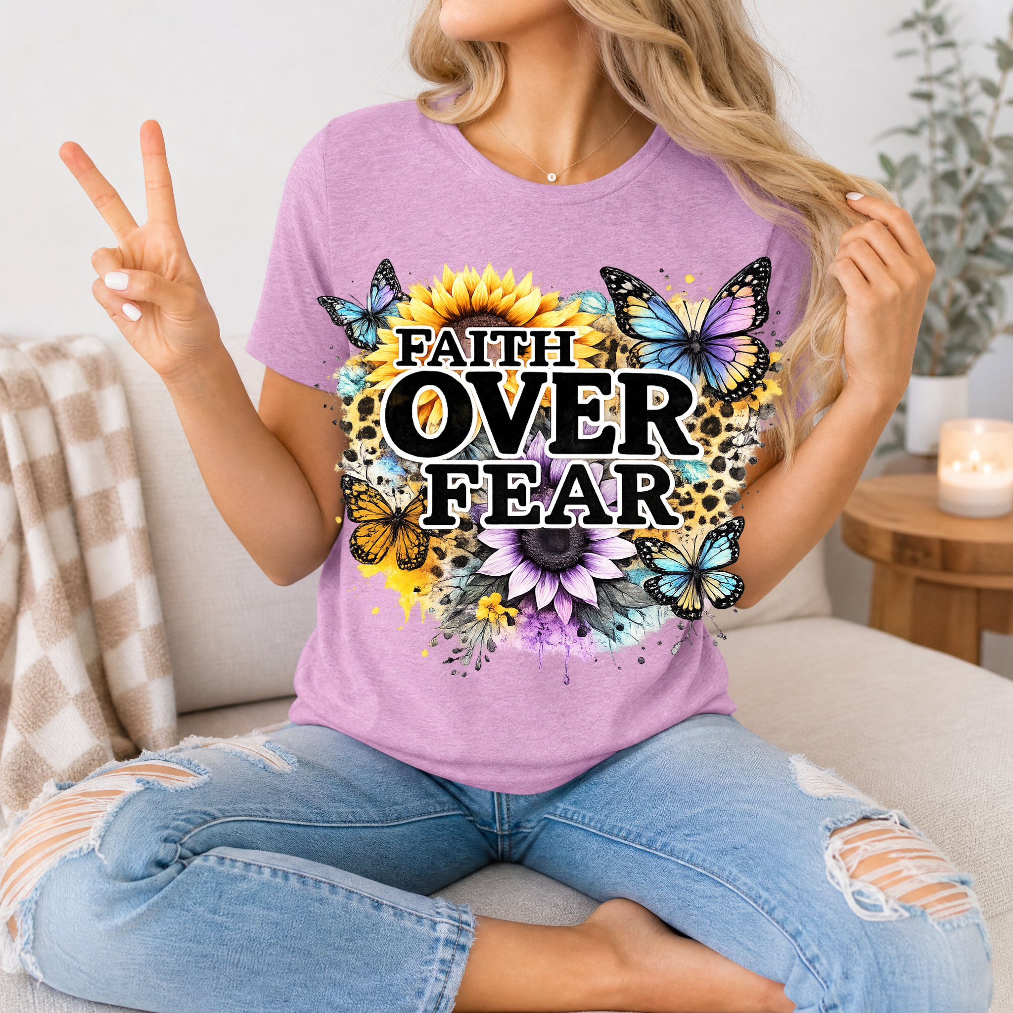 Faith Over Fear Premium Graphic Tee