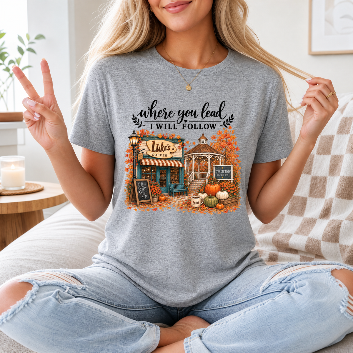 Where You Lead, I Will Follow Premium Graphic Tee