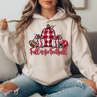 Alabama Crimson Tide Fall Is for Football Pumpkin Graphic Hoodie