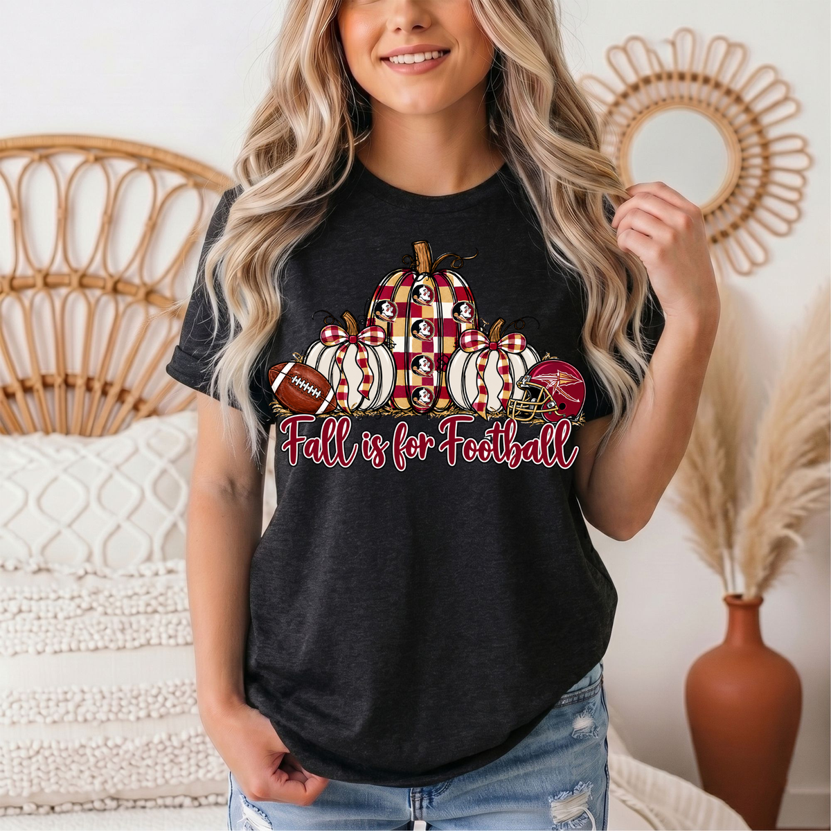 Fall Is For Football -Noles Premium Graphic Tee