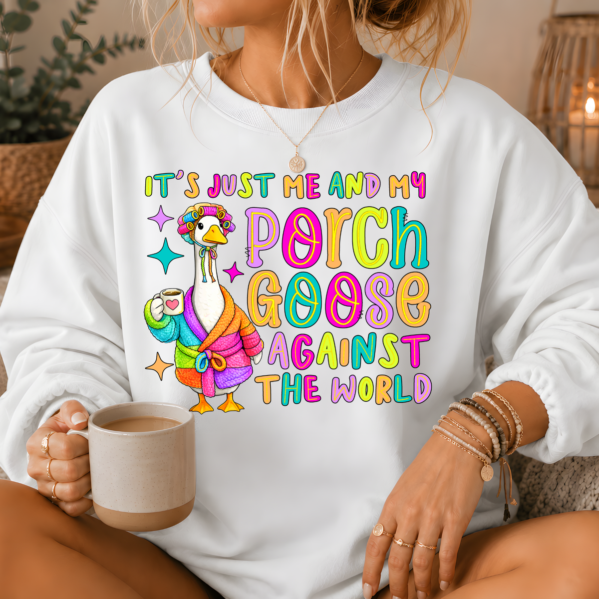 Porch Goose Against the World Crewneck Sweatshirt