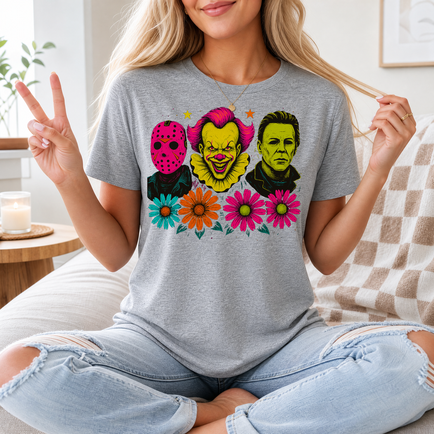 Neon Horror Premium Graphic Tee