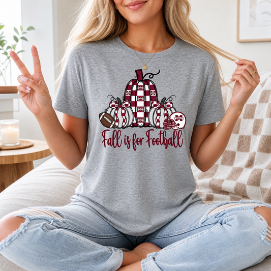 Fall Is For Football - Mississippi State Premium Graphic Tee