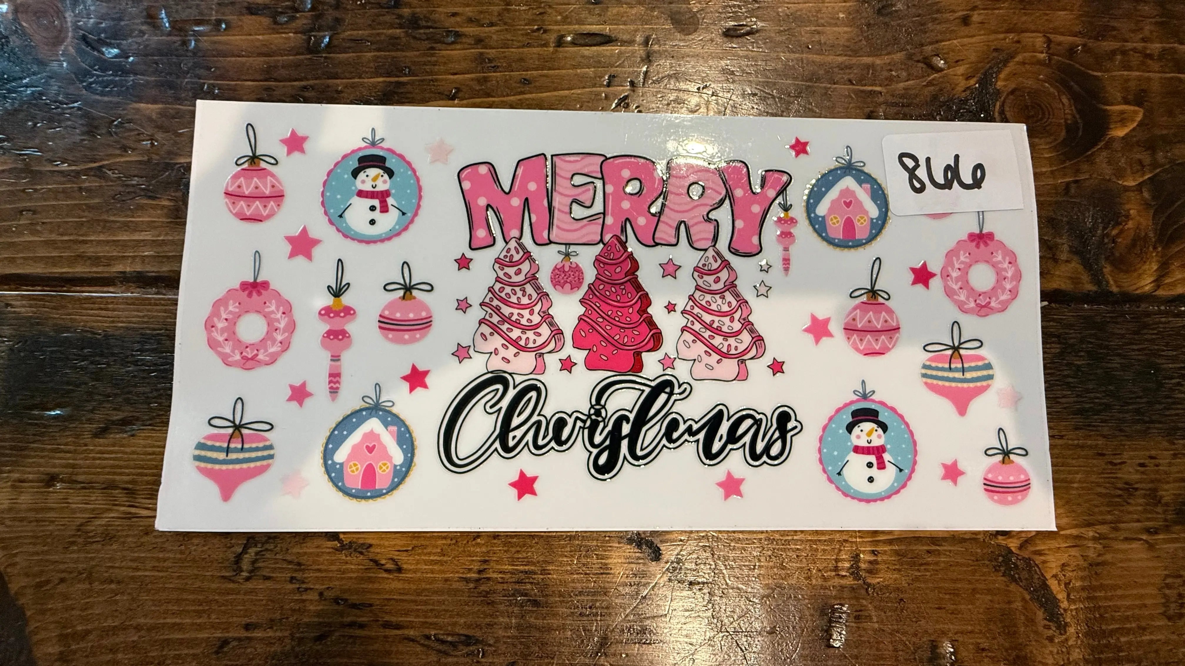 #866 Merry Christmas K's Krafty Barn