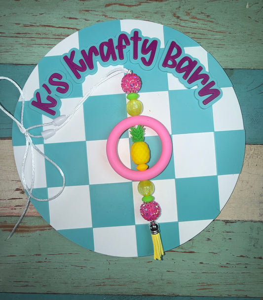 Pineapple Paradise Car Charm